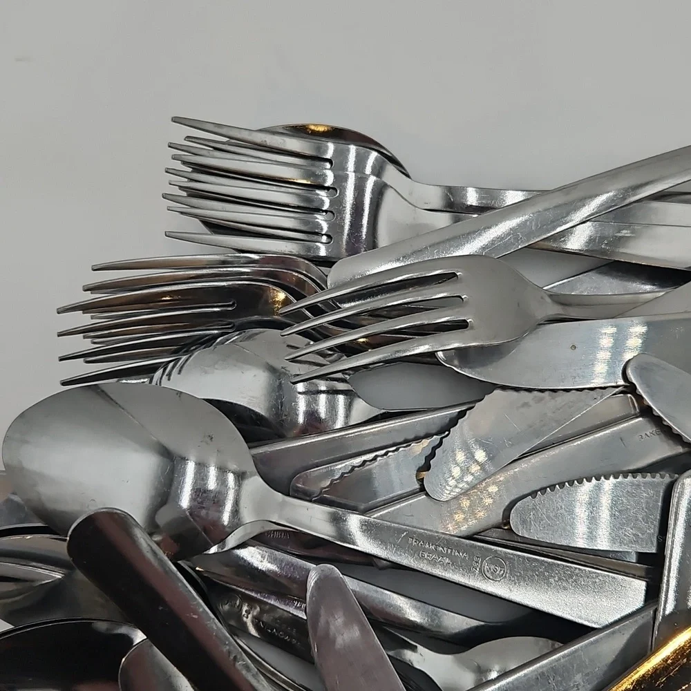5 lb. Silverware Variety Stainless Steel Cutlery Lot Random